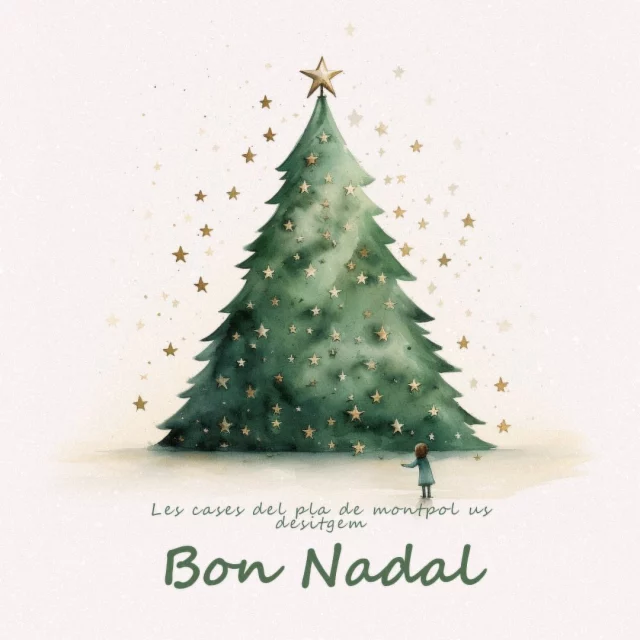 ⭐️La família de les cases del Pla de Montpol us desitgem un Bon Nadal i unes bones festes⭐️